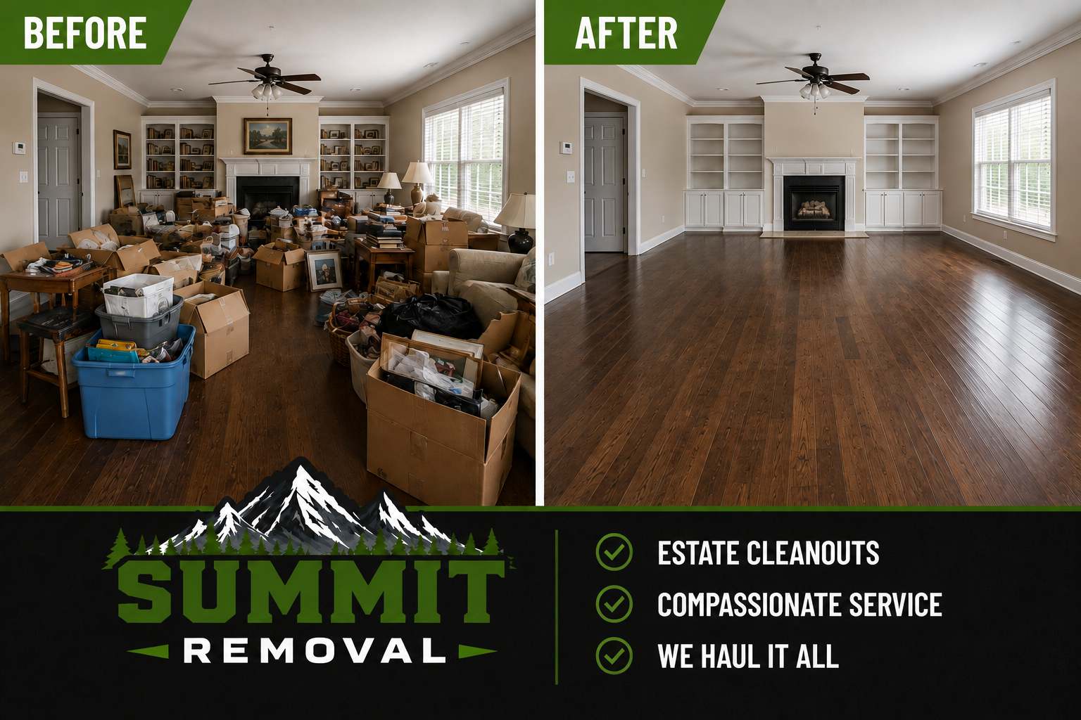 Construction debris removal
